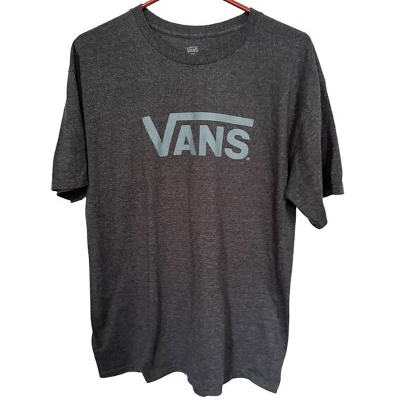 VANS Off The Wall Classic Logo Gray T-Shirt Large Skateboarding Warped Tour - Picture 1 of 6